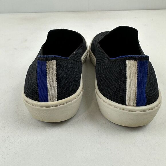 ROTHY'S Black Original Slip On Sneakers Size 6 Washable Knit Recycled Materials - Picture 5 of 10